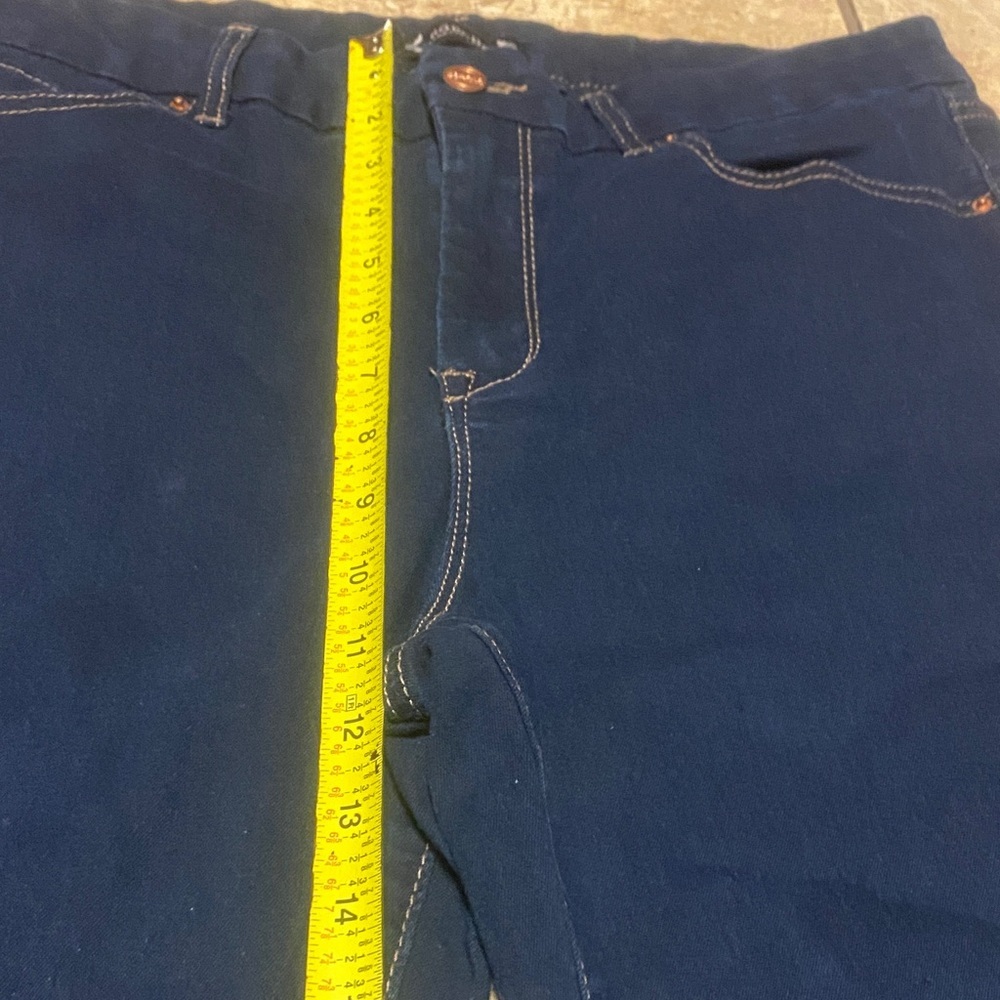 Nanette Lepore Size 12 Dark Blue High Rise Ankle Jeans Denim Chic Career - Picture 3 of 12